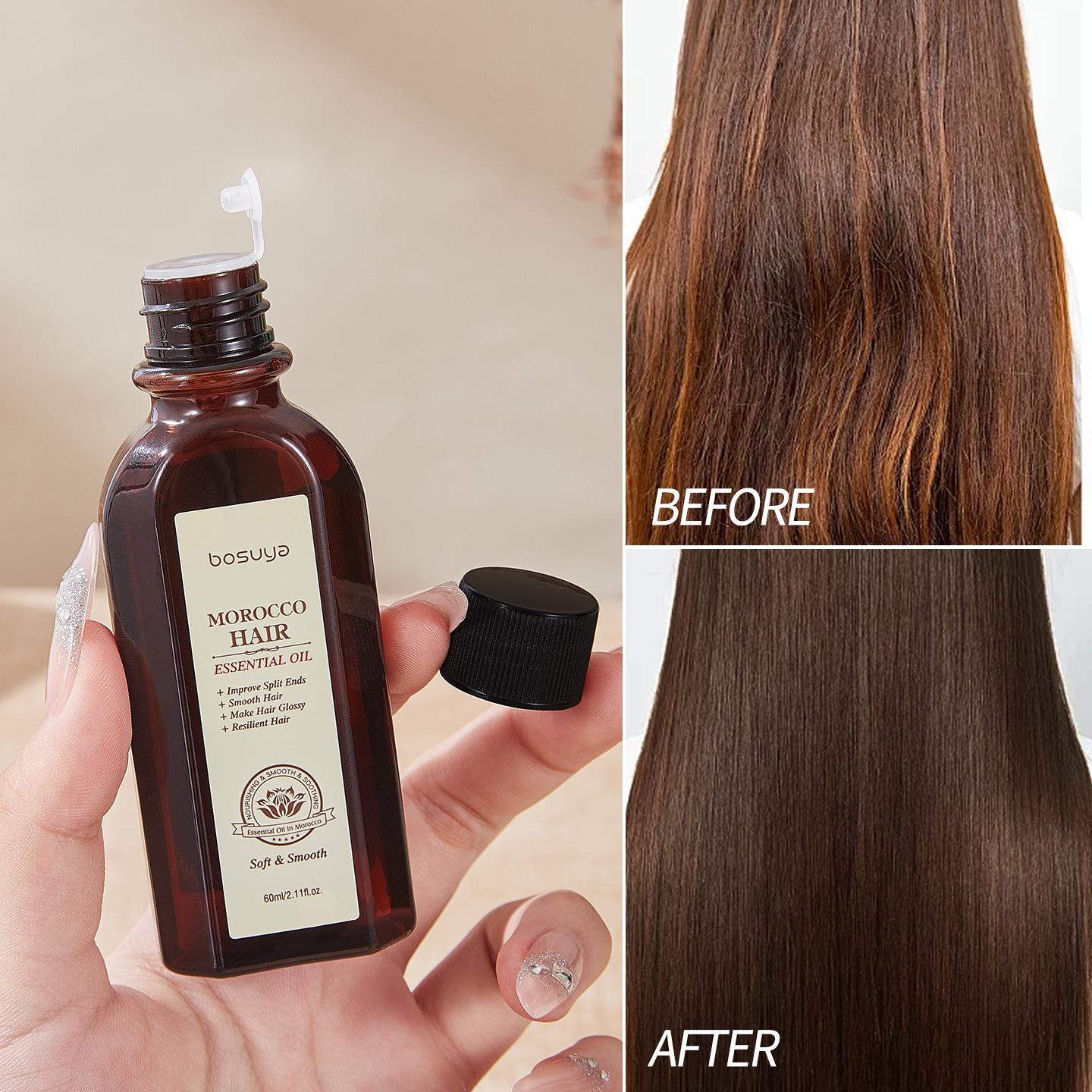 [Foreign Trade] Hair Care Essential Oil for Women, Anti-Frizz Softener, Water-Dry, Smooth and Long-Lasting Fragrance