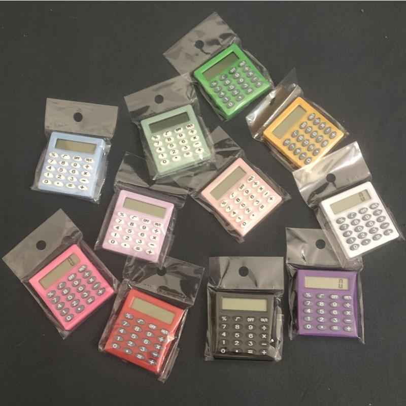 Small Square 589 Mini Calculator Small Portable Palm Student Stationery Calculation Pocket 8-digit Calculator
