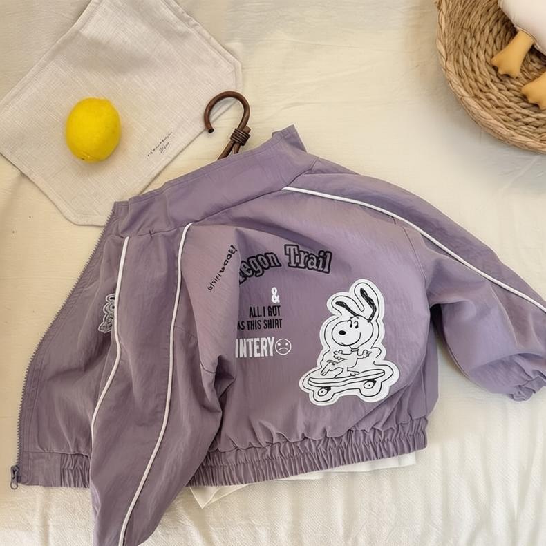 Boys' and Girls' Jackets for Spring and Autumn 2026 New Style Autumn Loose-Fitting Toddler Jackets Children's Korean Style Tops