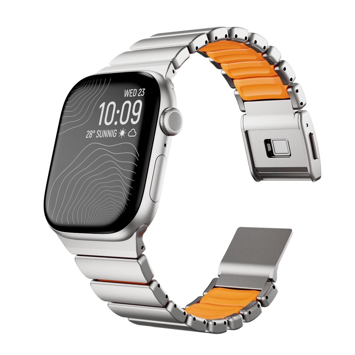 Suitable for Apple Watch/Ultra/S11/10/9 Metal Magnetic Watch Strap 2026 Norman Apple Watch Strap
