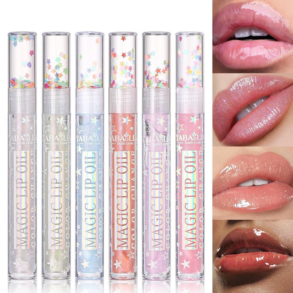 Lip gloss for cross-border sales, with a radiant, shimmering, and subtly glittering effect, perfect for plump lips. Lip gloss for both men and women, ideal for students, providing a plump and moisturized lip finish
