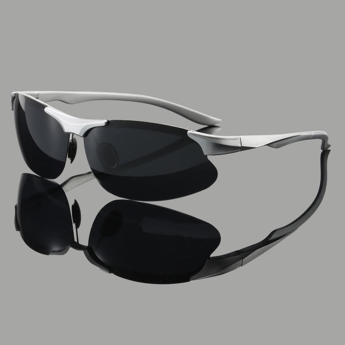 Spring-Legged Polarized Men's Sunglasses Aluminum-Magnesium Same Style Trendy Sunglasses Women's Outdoor Sports Cycling Glasses Fishing Glasses