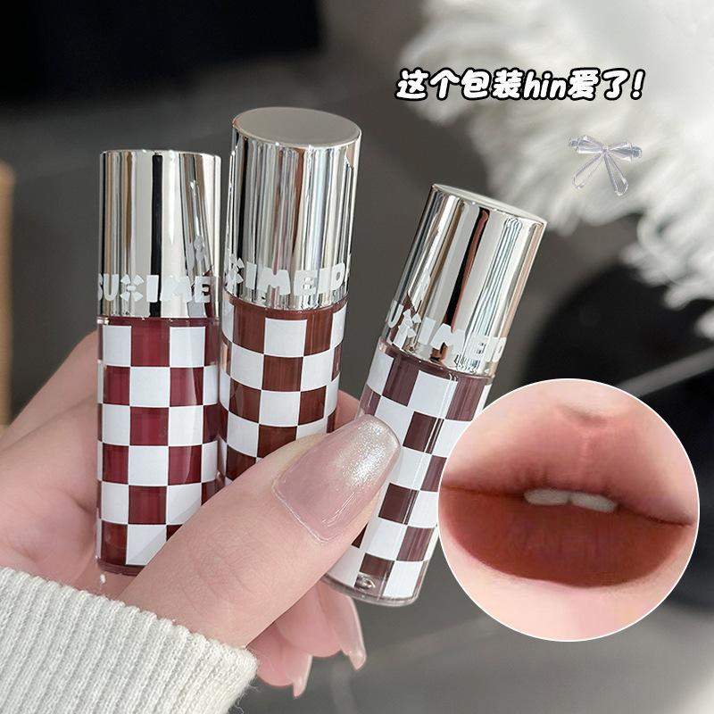 Susie Mei's Checkerboard Matte Lip Mud Matte Matte Velvet Is Not Easy to Fade and Not Easy to Stick to the Cup Lip Glaze Wholesale