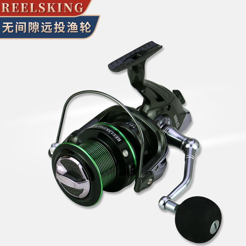 Reelsking Td Long-Range Casting Wheel Large Gapless Sea Rod Fishing Wheel Spinning Wheel Fishing Line Wheel Anchor Fish Sea Rod Fish Wheel