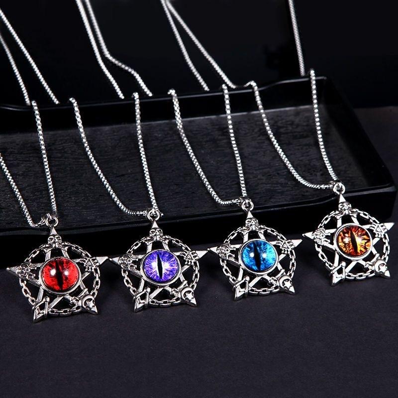 Men's Trendy Versatile Brother Pendant, Personalized Fluorescent Jewelry, Stylish Men's Bold Eye Accessories