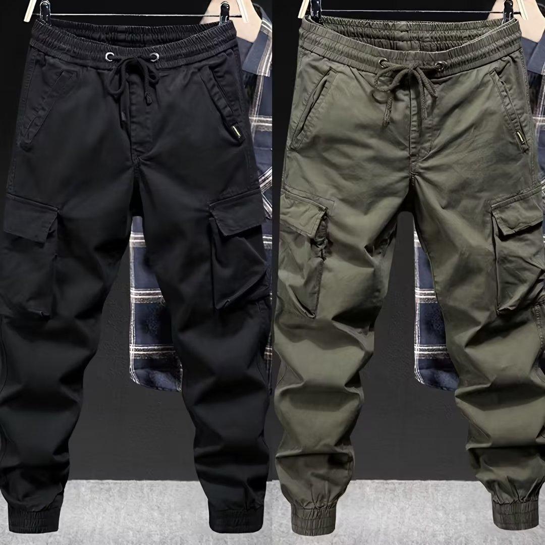 Work Pants for Men, Durable and Stain-Resistant, Loose Fit, Elastic Workwear Pants, Jogger-Style, Labor Protection Work Pants for Men, Summer