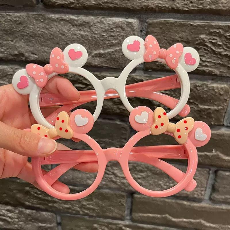 New Children's Glasses Frames for Girls, Cute Baby Cartoon Sunglasses Toys, Fashionable Decorative Glasses Frames Manufacturers Wholesale