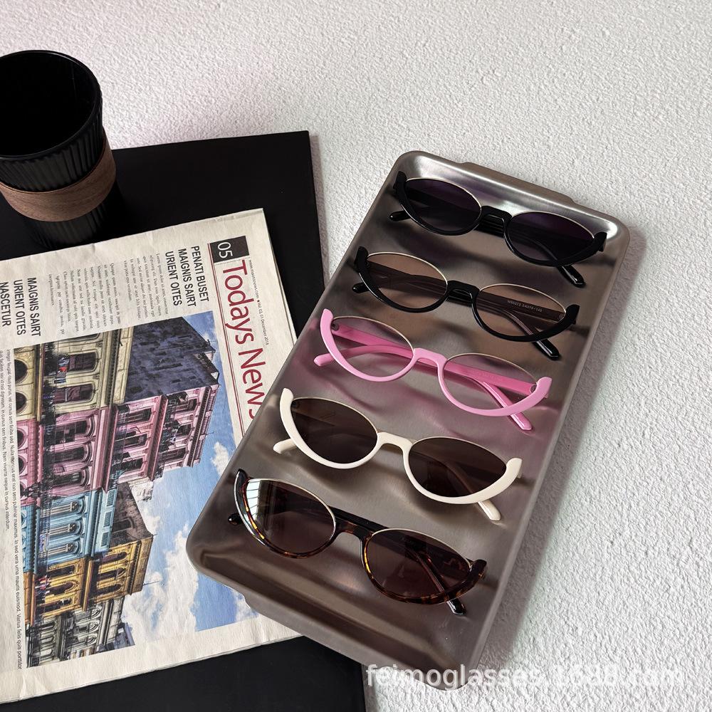 Baby Spring and Summer Sunglasses, Personalized Retro Small Frame Trendy Street Style Sunglasses for Boys and Girls, Fashionable Jelly Color Glasses