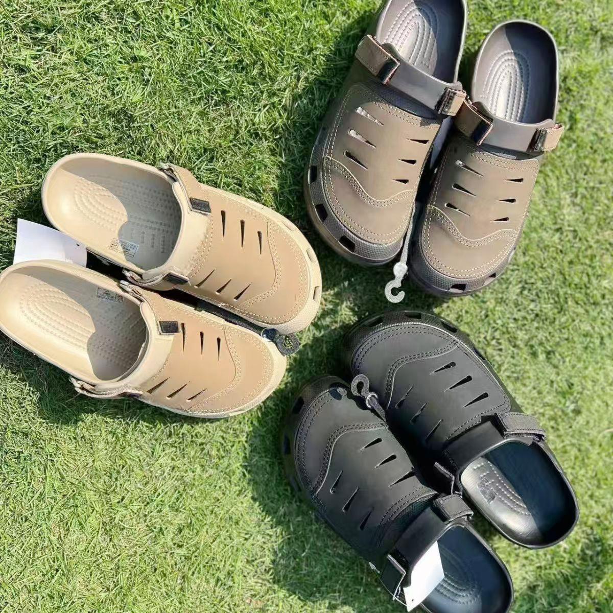 Outdoor casual commuting beach sports slip-on men's non-slip closed-toe Uken clogs in stock for wholesale
