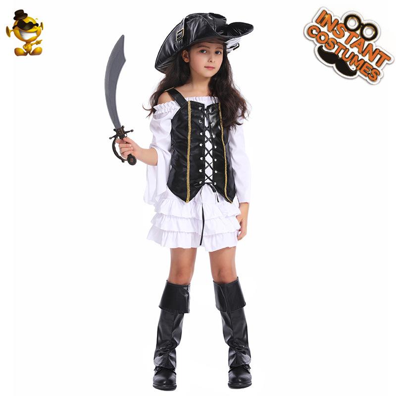 Halloween Girl Pirate Party Costume Cosplay Costume Stage Performance Costume Manufacturer Cross-Border Direct Supply