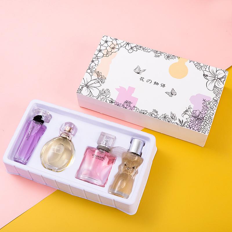 New Perfume Set Live Broadcast Hot-Selling Women's Gift Box Fresh Long-Lasting Light Fragrance Men's Wholesale Floral Fragrance