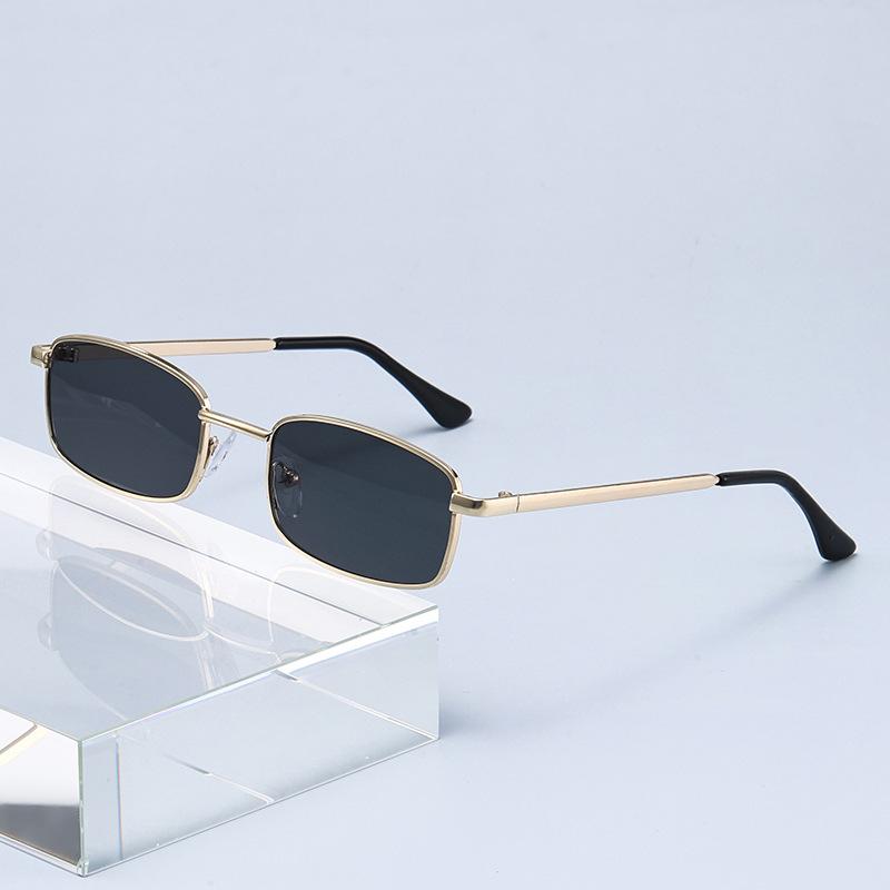Fashion Metal Retro Small Frame Sunglasses 2024 New European and American Trendyy Sunglasses High-End Sunglasses for Women