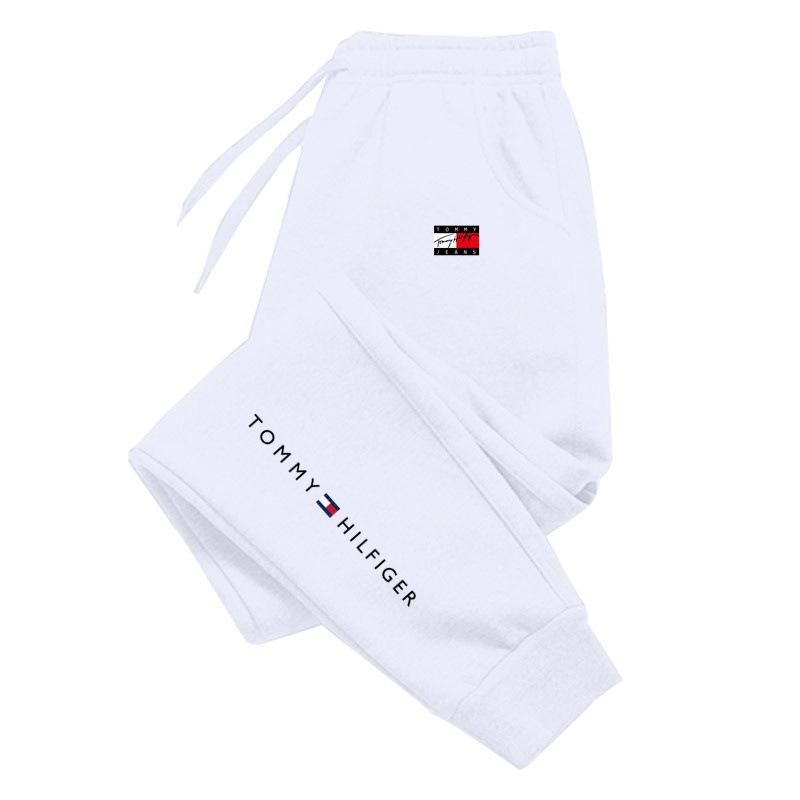 2024 Foreign Trade Autumn and Winter Fleece Sweatpants Men's Sports Casual Pants Outer Wear Small Leg Pants Men's and Women's Sweatpants New Style