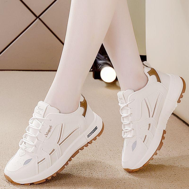 Cross-Border Large Size White Shoes for Women Breathable Running Forrest Gump Shoes 2025 Spring & Fall New Versatile Ultra-Light Casual Sports Shoes