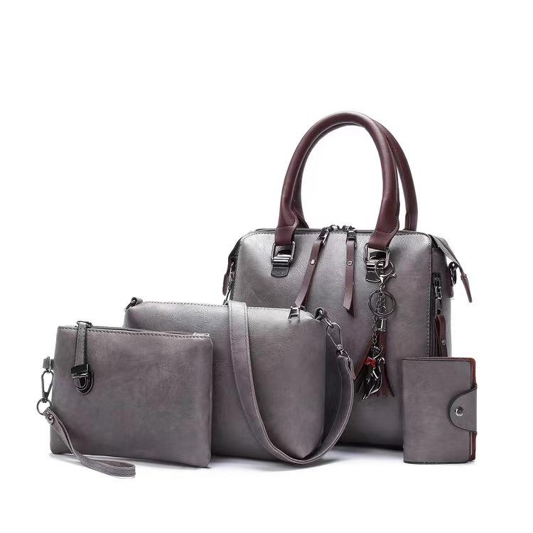 Cross-Border Foreign Trade French and European Fashion Crossbody Women's Bag Four-Piece Set Retro Mother-Daughter Shoulder Handbag Factory Wholesale