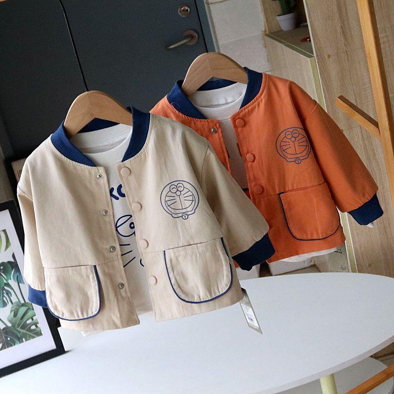 Boys' double-layer jacket, spring 2025 new children's clothing, baby autumn jacket, toddler autumn top, lightweight style