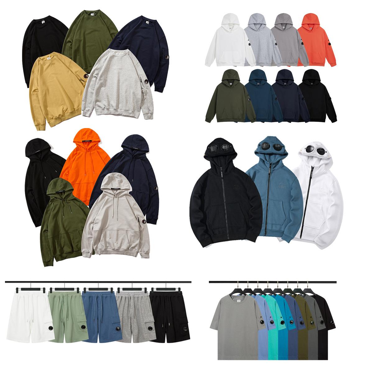 2024 Amazon Autumn and Winter Cp Casual Fine Cotton Pullover Hooded Sweatshirt for Men and Womencompany Round Lens Ins