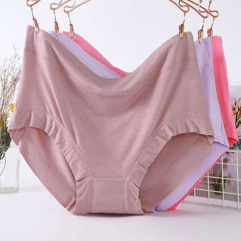 Modal high waist underwear ladies cotton crotch plus size 200kg middle-aged and elderly briefs factory a generation of hair
