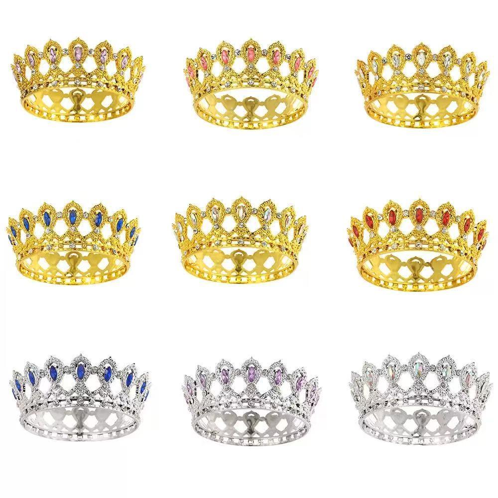 Cross-Border Hot-Selling Products, Plastic Lightweight Crown Cake Decorations, Ready-Made Factory Baking Decorations, Bridal Decorations