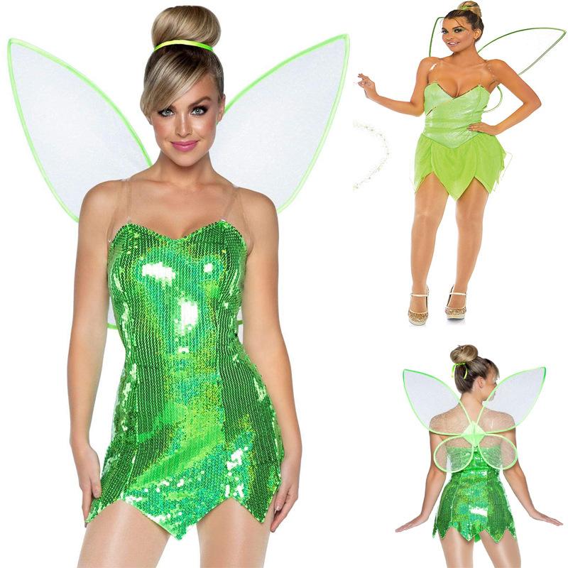 2022 Christmas Halloween Costume Cosplay Cosplay Dress Naughty Fairy Elf Wings Costume