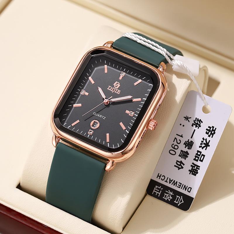 New Watch Watch Women's Large Dial Square Women's Watch Fashion Light Luxury Waterproof Quartz Niche Versatile Women's Watch