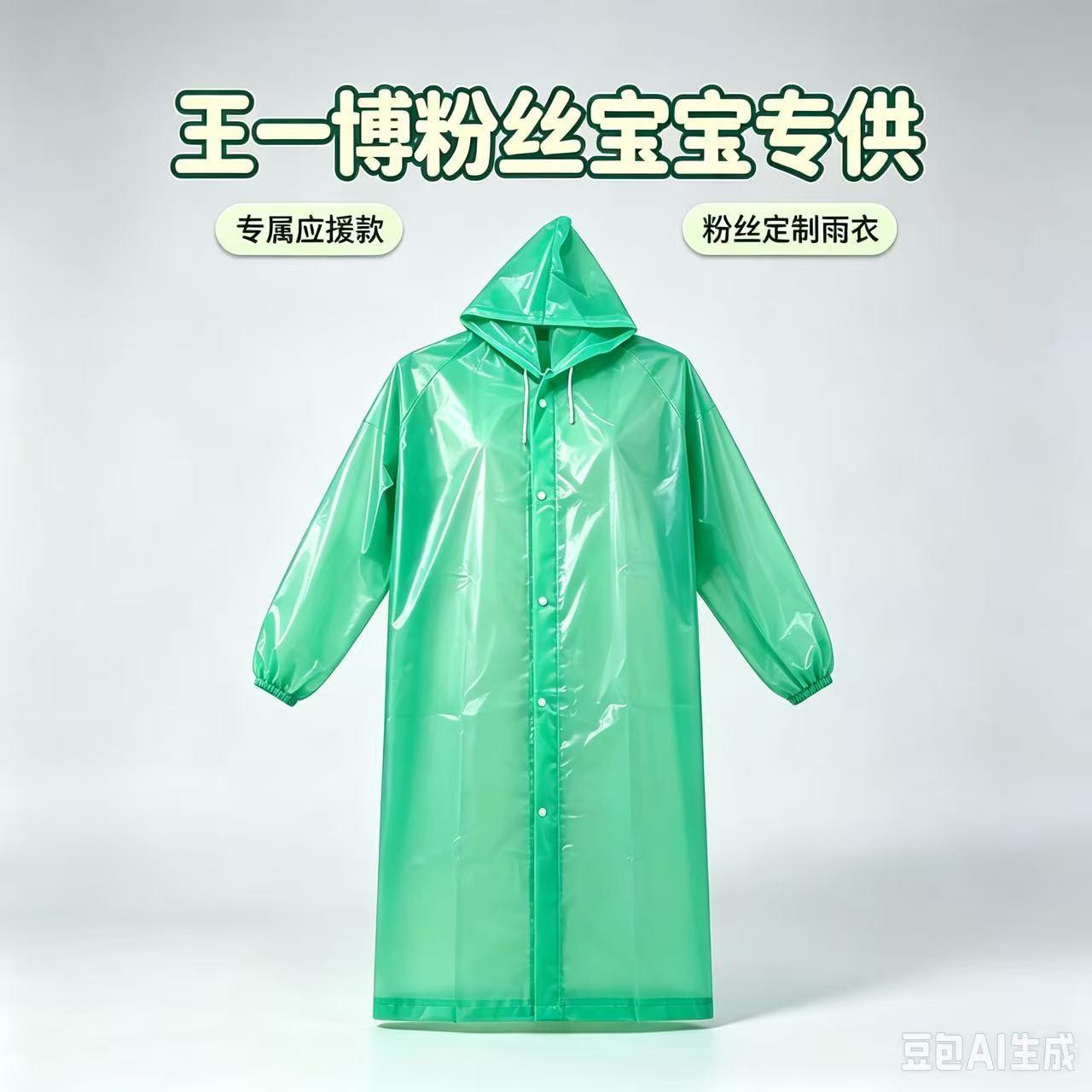Non-Disposable Raincoat Thickeneded and Longed Eva Frosted Adult Drawstring Poncho One-Piece Full-Body Outdoor Hiking Convenient