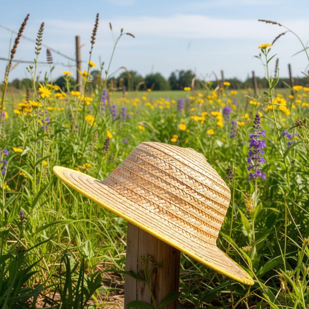 Children's Straw Hat with Wide Brim for Sun Protection, Suitable for Older Kids, Students, Boys, Outings, Parent-Child Activities, and Elementary School Girls