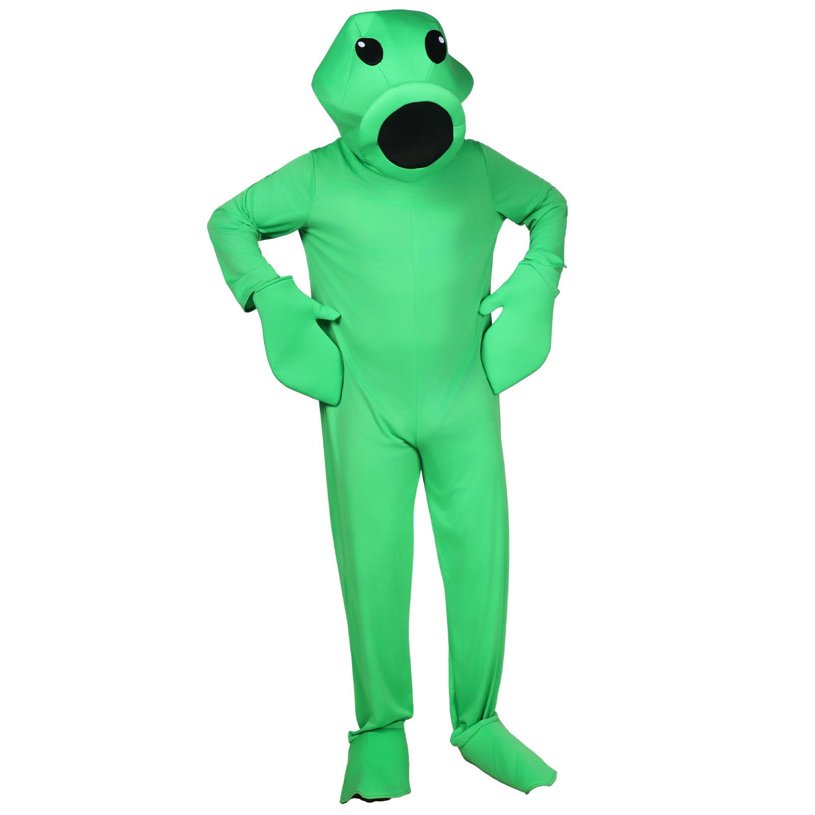 Halloween Plants vs. Zombies Game Character Cosplay Costume Novelty One-piece Adult Party Performance Outfit