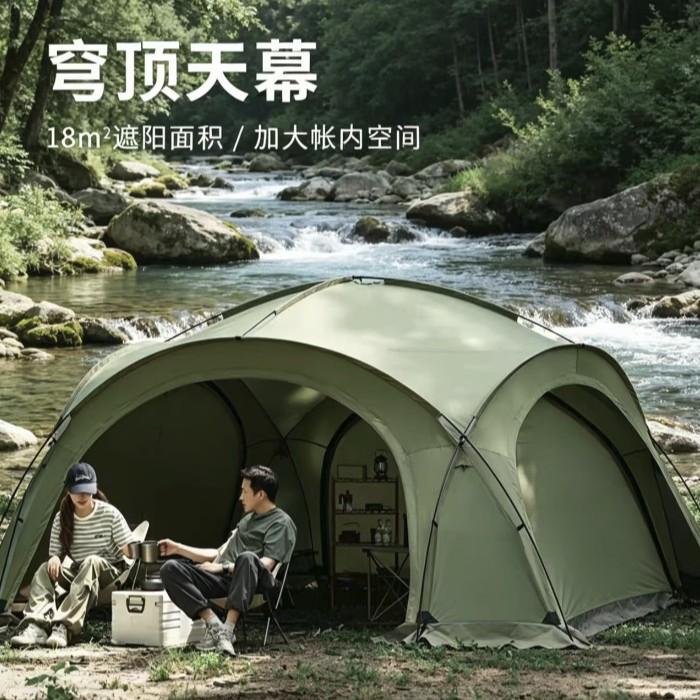 [Cross-Border Hot Sale] Extra Large Outdoor Military Green Dome Tent, Rainproof and Sunshade, Suitable for Multiple People