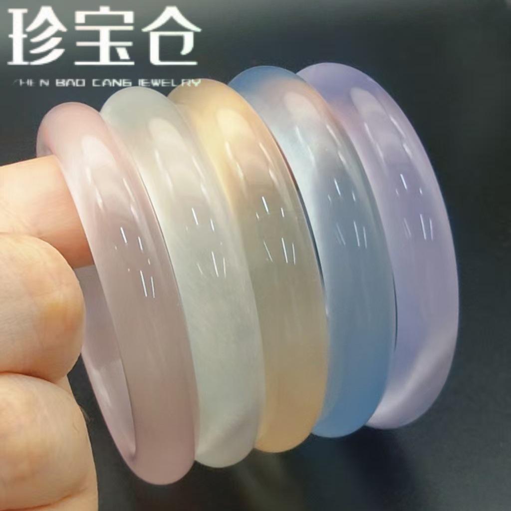 New Chinese-Style Artificial Cat's Eye Stone Bracelet for Women, White Moonlight Ice Blue Multi-Color Jewelry Wholesale, Dropshipping Available, Gift Box Optional