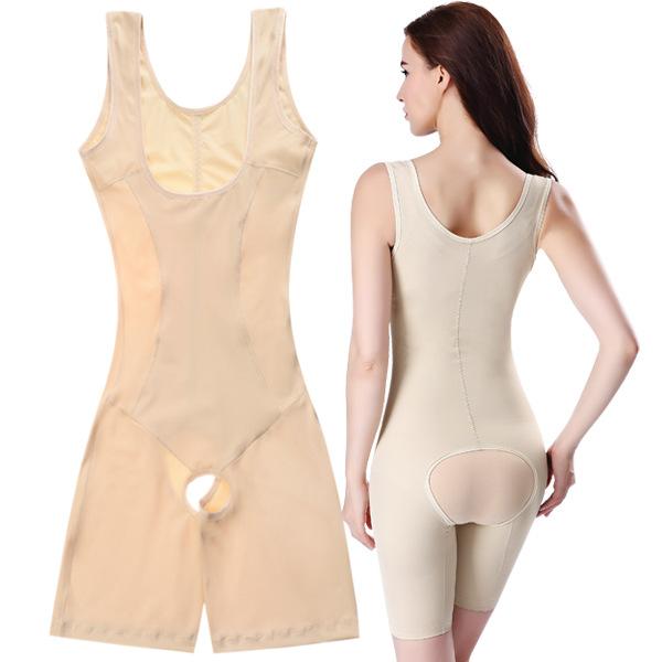 [One-piece delivery] light luxury one-piece corset belly contracting seamless leg shaping clothes women's open crotch back off