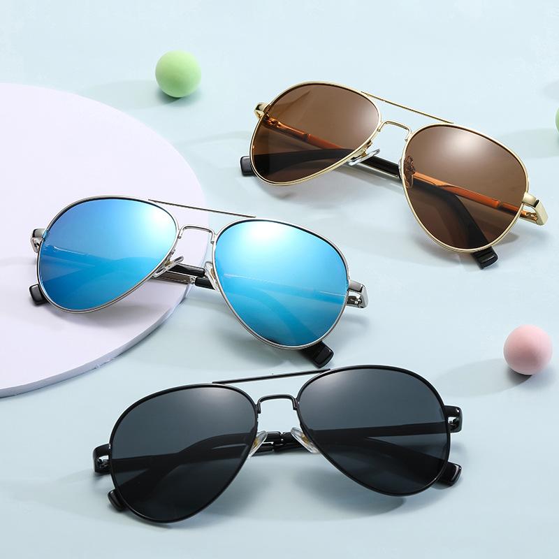 Children's fashion sunglasses 3025 baby colorful sunglasses polarized 3026 metal children's personalized goggles