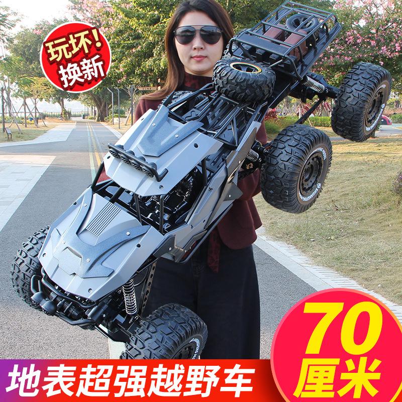 Big Mac alloy version remote control off-road vehicle four-wheel drive climbing charging electric remote control car toy boy children's racing car