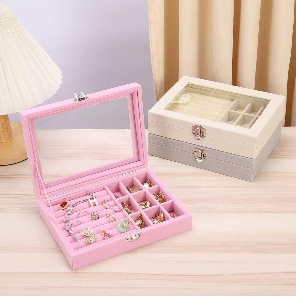 Dust-Proof Ring Earrings Storage Box, Earrings Storage Box, Jewelry Box Storage Box, Earrings Storage Box, Organizing Box