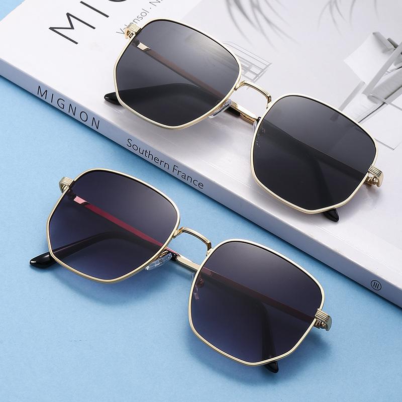 New trend sunglasses metal frame sunglasses sunscreen UV protection glasses travel driving play fishing essential