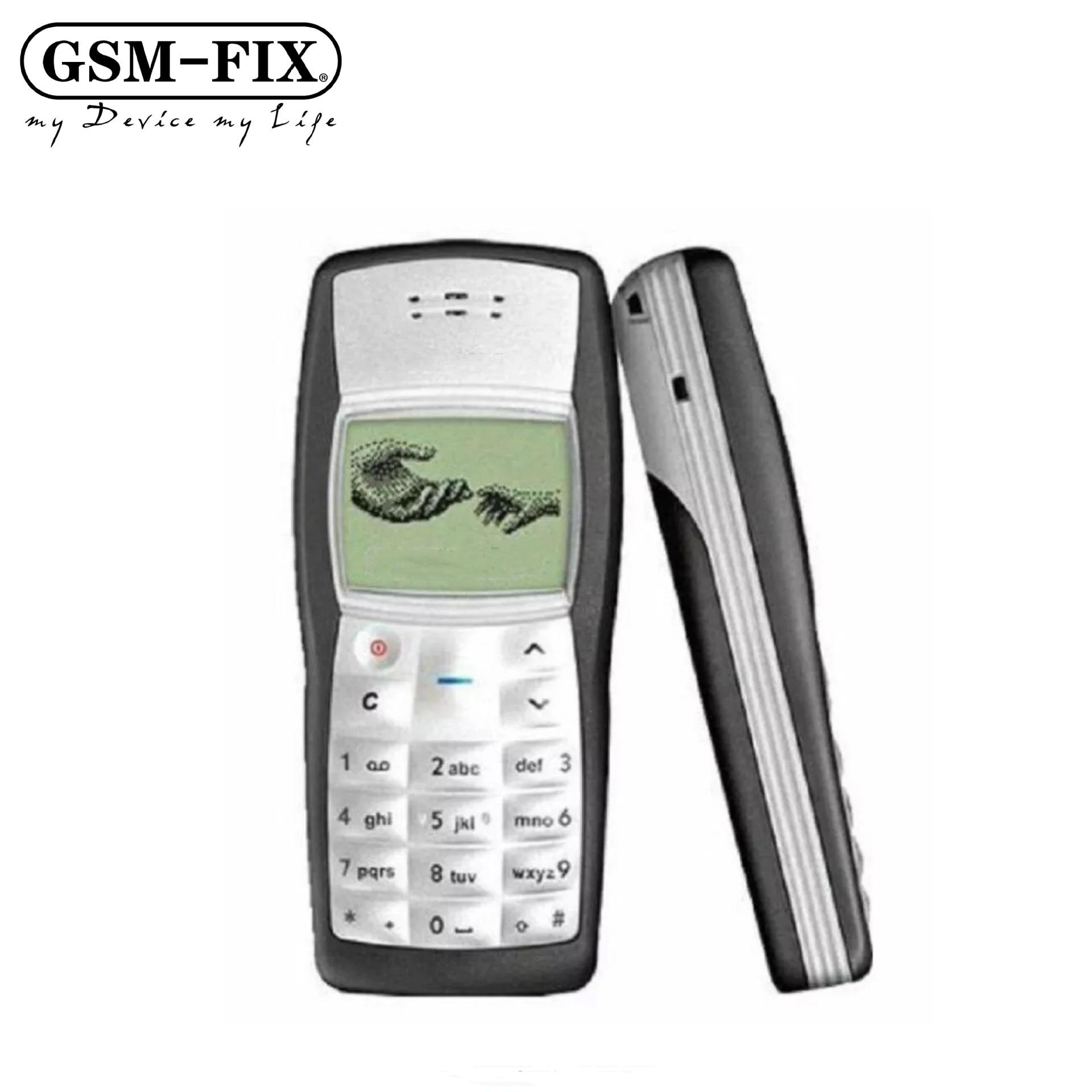 Foreign Trade 1100 Straight Button Yellow Screen Classic Nostalgic Mobile Phone for the Elderly Durable Sentimental Backup Phone