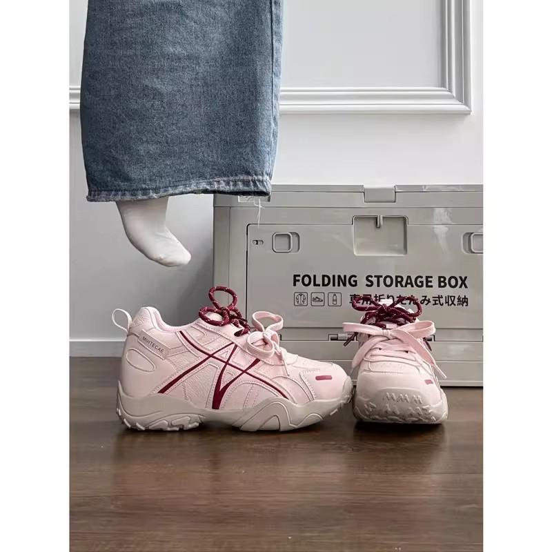 7cm Height-Increasing Women's Shoes, German Training Shoes, 2026 Spring New Model, Genuine Leather Thick-Soled Casual Sports Shoes, Height-Increasing Forrest Gump Shoes