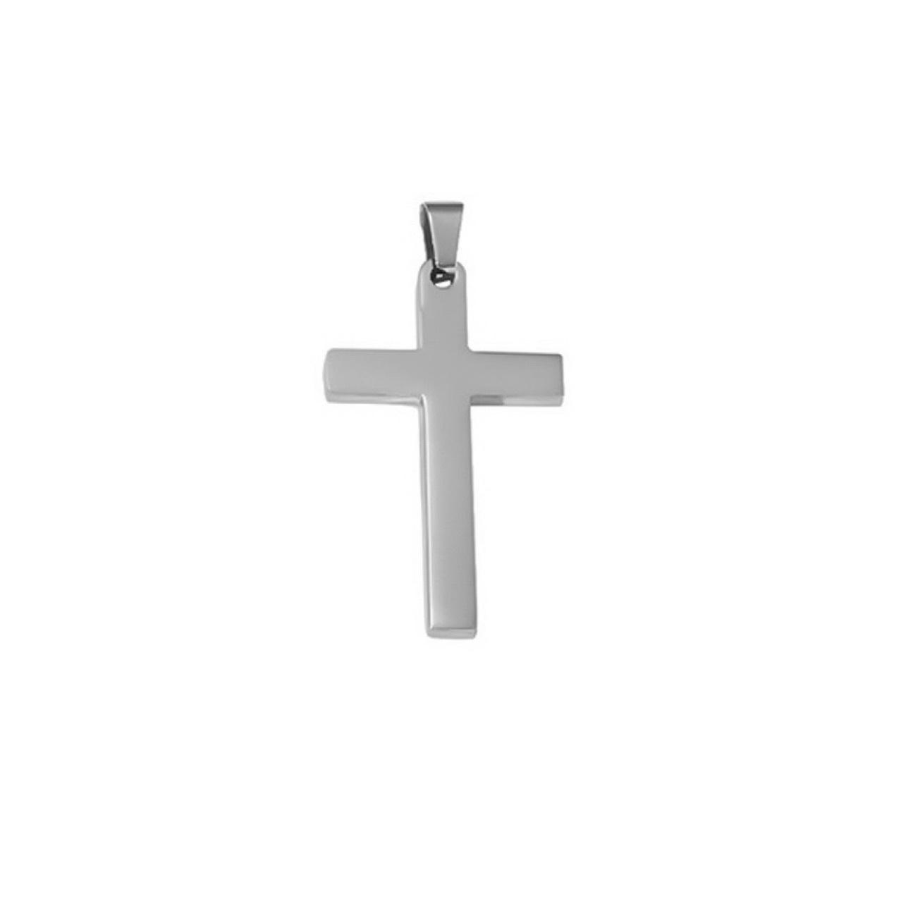 Hot Sale Mirror Polished Stainless Steel Cross Pendant Accessories Pendant with Melon Buckle
