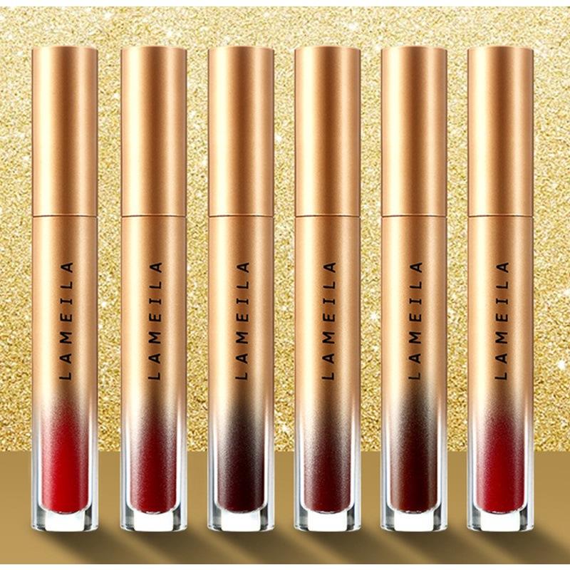 Cross-Border Lamela Matte Matte Velvet Liquid Lipstick Lip Gloss Lip Paint Lip Glaze Long-Lasting and Not Easy to Stick to the Cup