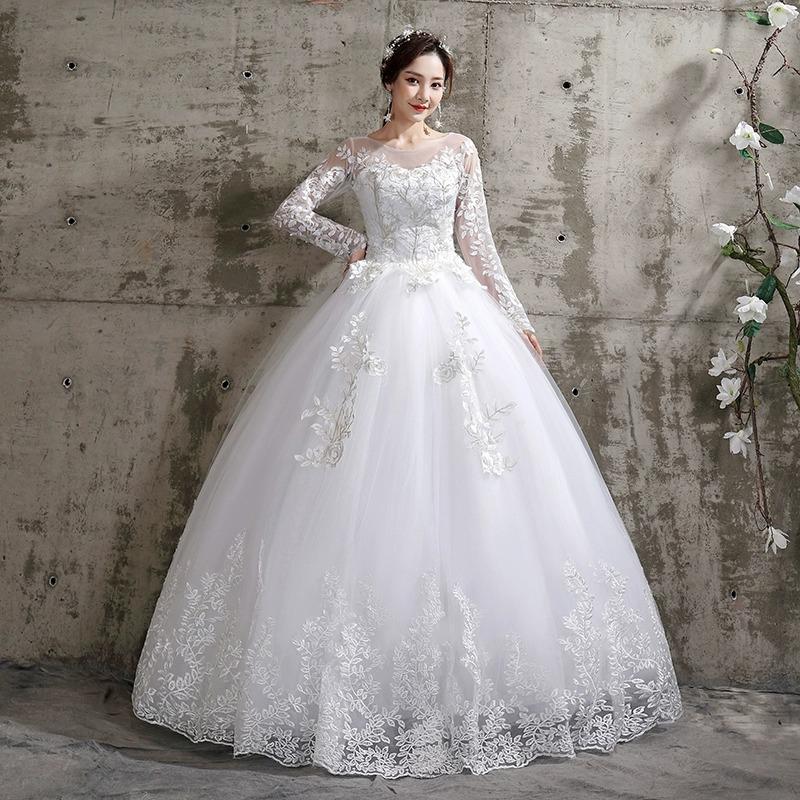 High-End Wedding Dress with a Train, 2026 New Model, Main Wedding Gown for the Bride, Forest-Style, Ultra-Fairy, Dreamy, Simple, Niche Wedding Dress
