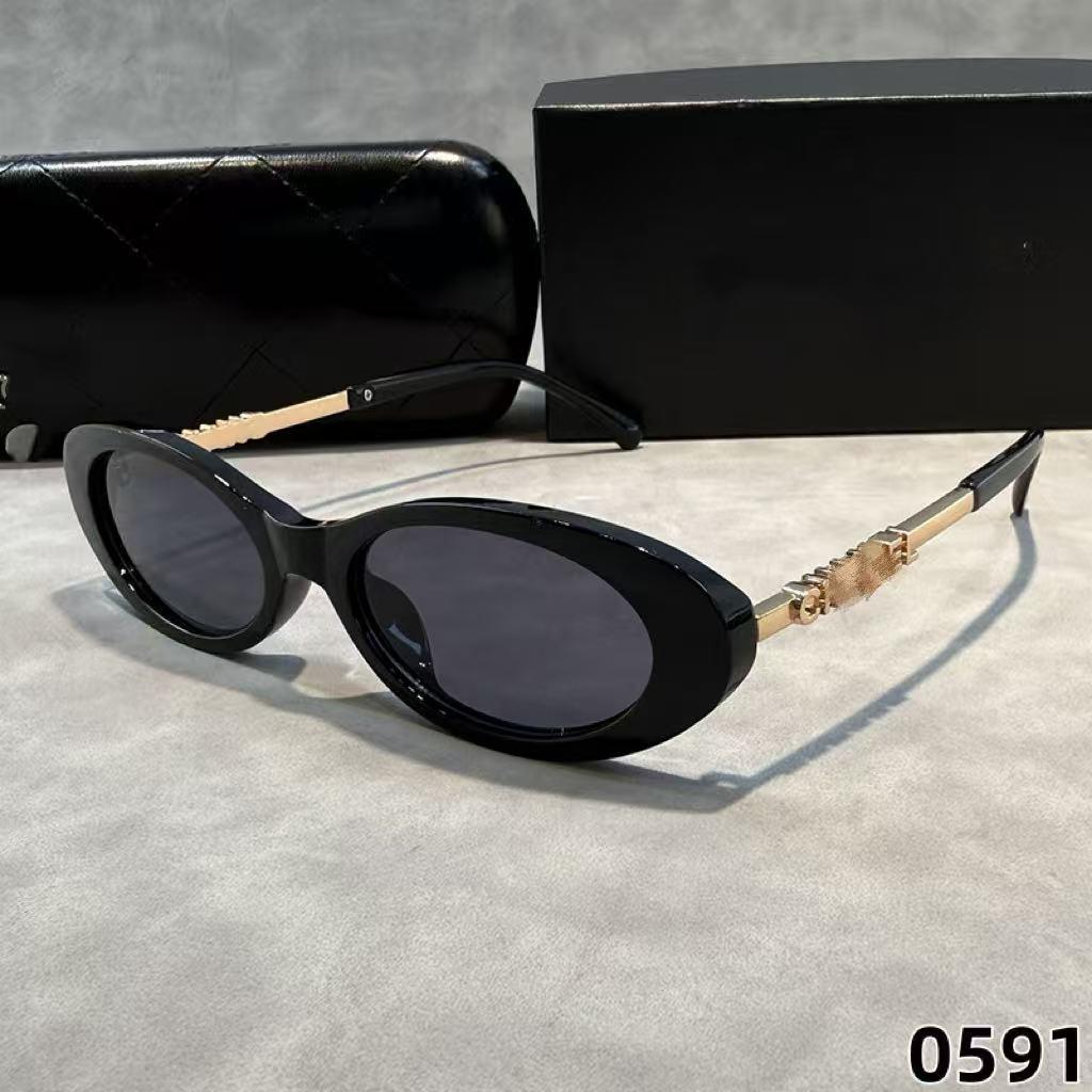 New vintage-style women's sunglasses from Xiangjia, fashionable UV-protective eyewear with metal frame, trendy and slimming