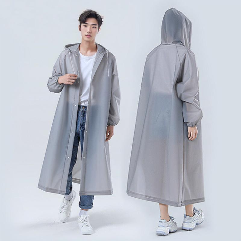 Source Manufacturer Eva Raincoat Thickeneded and Lengthened Full Body Rainproof Travel Concert Flat Drawstring Disposable Raincoat
