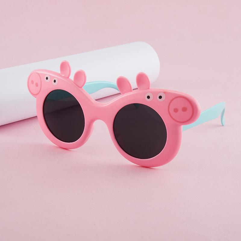 Piggy Children's Glasses Korean Style Children's Sunglasses Cartoon Sunglasses for Boys and Girls Wholesale Anti-Uv