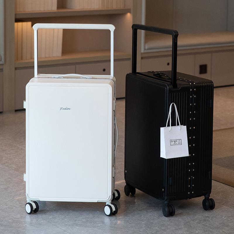 Mid-mounted wide tie rod luggage case universal wheel 20 inch men's and women's high color value boarding case silent strong travel box