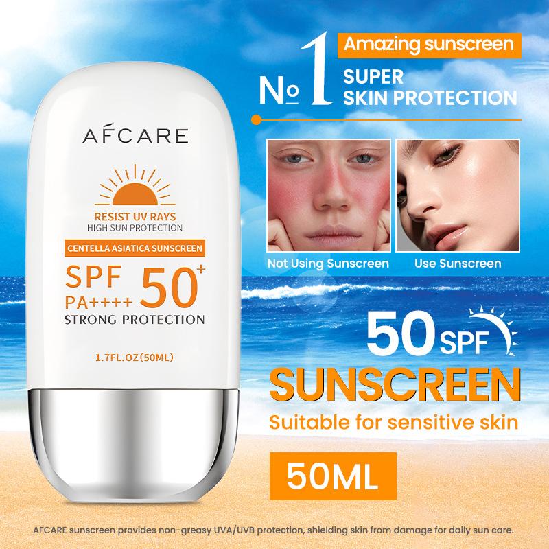 Cross-Border Special Sunscreen 50+, Refreshing and Non-Greasy Isolation Sunscreen Lotion, Anti-Uv Moisturizing, Non-Whitening Sunscreen