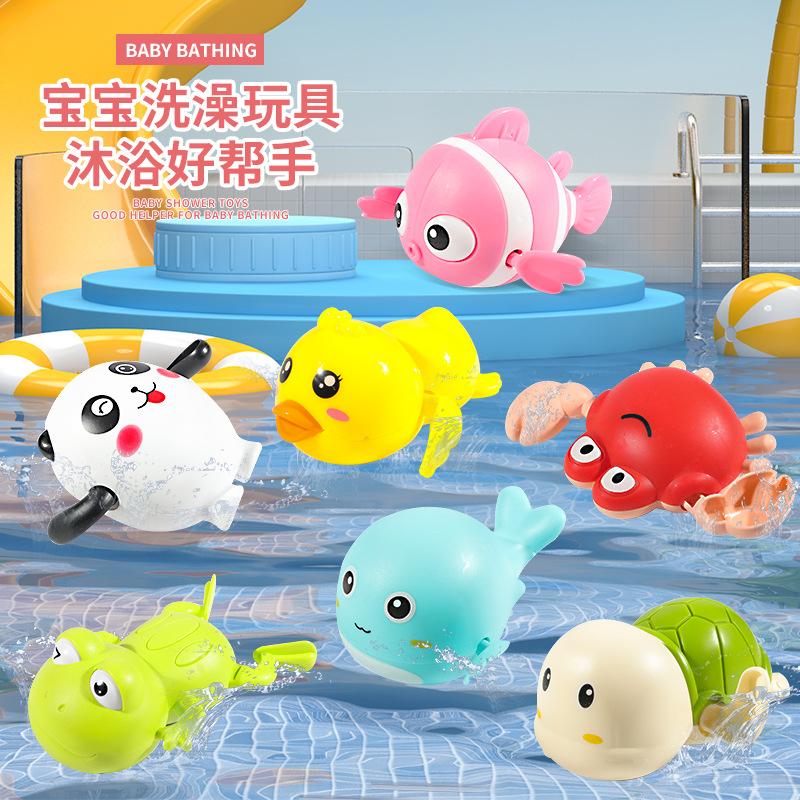 Cross-border floating dolphin baby water toys bath small whale summer bathroom children's toy stall wholesale