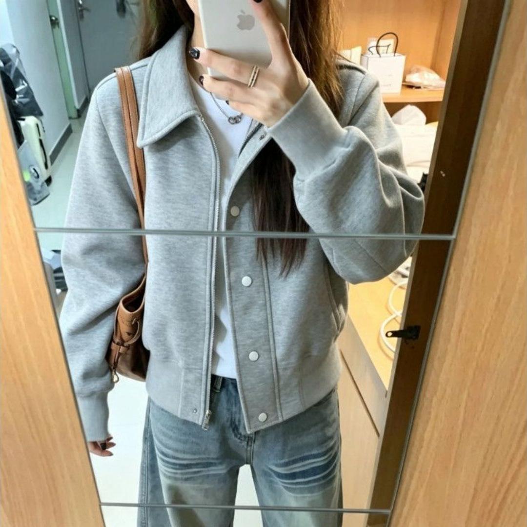 2026 Autumn New Pure Desire Style Elegant Long-Sleeve Jacket for Women, Slim-Fit and Versatile Top with a Unique Design