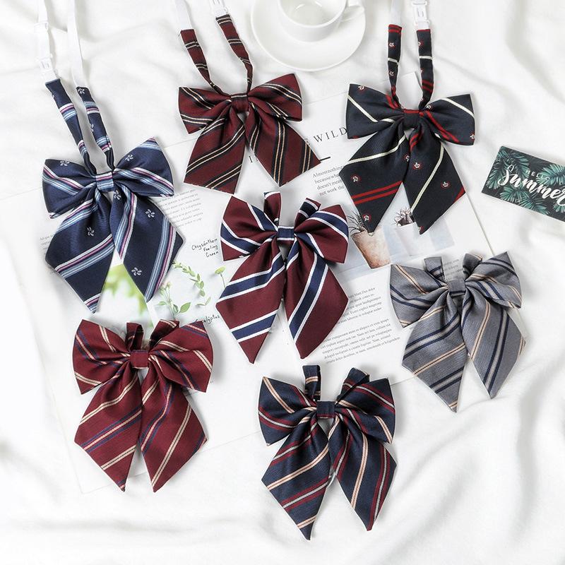 Jk Bow Tie Women's Japanese Style College Style Lazy Style Free Shirt Bow Knot Accessories Academic Suit Sookman Suit Collar in stock