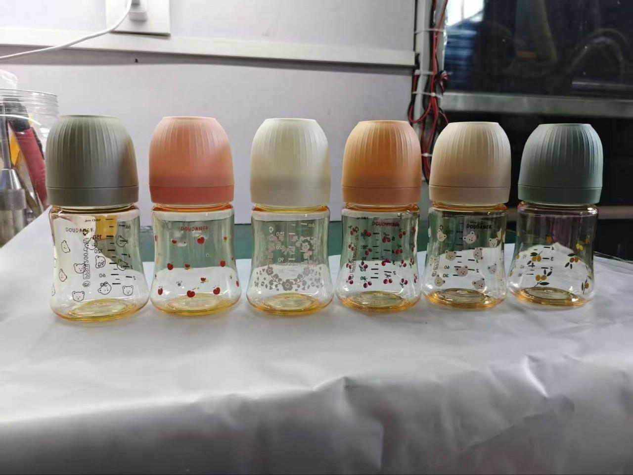 Baby Bottle, Learning Drinking Cup, Newborn Water Cup, Silicone Straw Cup, Anti-Flatulence, Drop-Resistant, One Bottle Baby Bottle