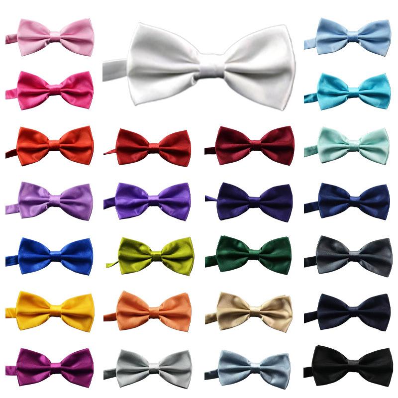 Men's accessories in stock bow tie solid color explosions work banquet adult variety of multi-color wedding Korean version of wholesale customization